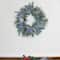 24" Mixed Pine Blueberries & Snowy Pine Cones Artificial Wreath, Unlit